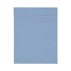 9x7" Exercise Book 80 Page, 7mm Squared, Light Blue - Pack of 100